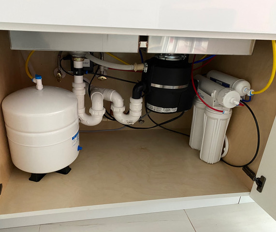Water Treatment and Filtration Sarasota under sink install