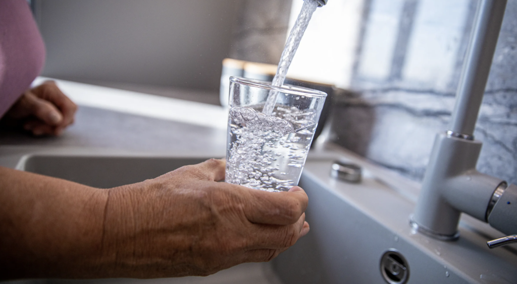 glass of water filled with water that has been filtered in port charlotte
