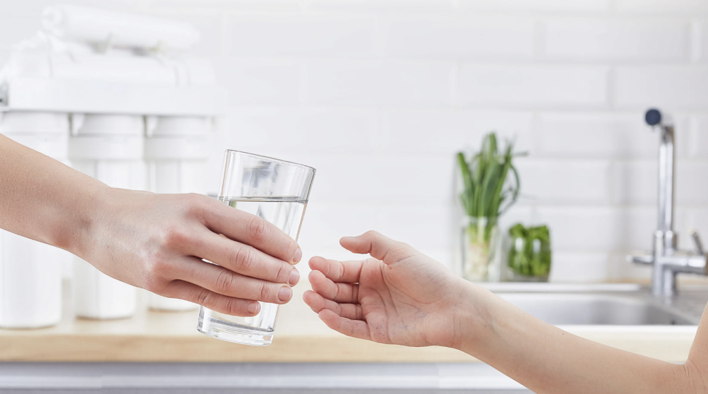 water filtration system with clean glass of water sarasota